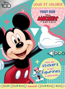 Disney 100 Mickey et ses amis - Joue et colorie - Tout sur Mickey - Avec des stickers et des figurin