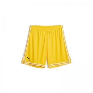 Short de basketball Puma Hoops Game Jaune