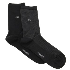 Ck women sock 2p diagonal rib