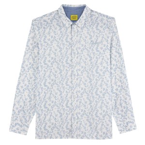 Chemise manches longues microprint