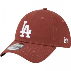 Casquette de Baseball MLB Los Angeles Dodgers New Era League Essential 39thirty Marron