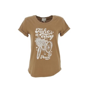 Peace marron t-shirt