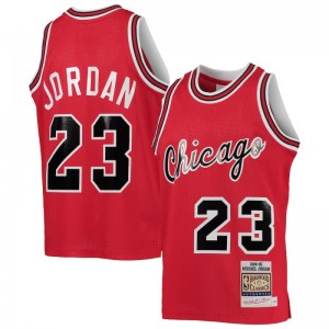 Maillot NBA Michael Jordan Chicago Bulls 1984-85 Mitchell & Ness Authentic Rouge Pour enfant