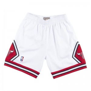 Short NBA Chicago Bulls Mitchell & Ness Blanc pour enfant