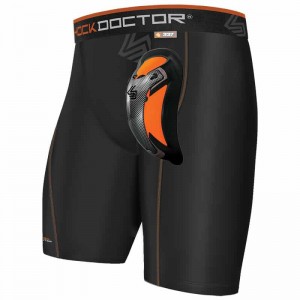 Short et Coquille de Baseball Shock Doctor Air Core Ultra carbon flex Noir pour Junior