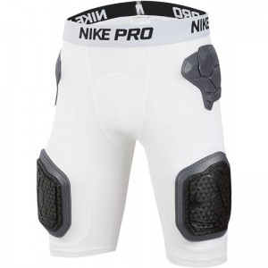 Short de Protection Nike pro Hyperstrong 5 pads Blanc