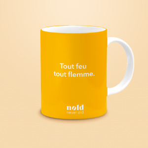 Mug jaune Nold pour vous lever du bon pied