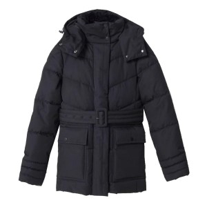 Basic collar puffer jacket