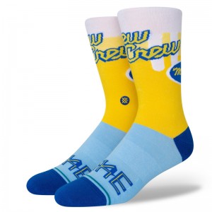 Chaussettes MLB Milwaukee Brewers Stance CC Crew Jaune