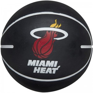 Mini Balle Rebondissante Wilson NBA Miami Heat Noir
