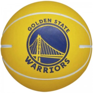 Mini Balle Rebondissante Wilson NBA Golden State Warriors jaune
