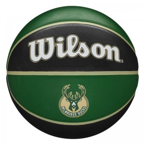 Ballon de Basketball NBA Milwaukee Bucks Wilson Team Tribute Exterieur