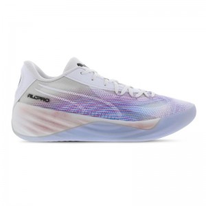 Chaussure de Basketball Puma All-Pro Nitro "Teamsport" Blanc