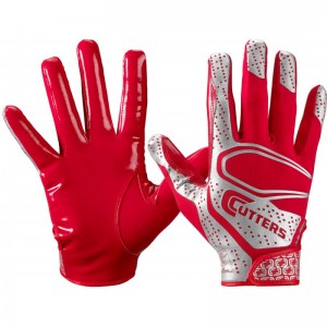 Gant de football américain Cutters REV 2.0 Rouge