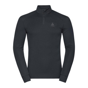 Bl top turtle neck l/s half zip active w