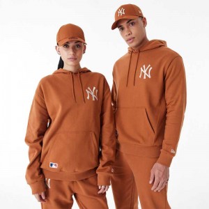 Sweat à Capuche MLB New York Yankees New Era League Essential 24 Oversize Marron