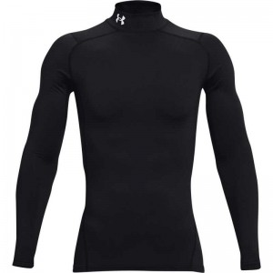 Maillot de compression à manches longues Under Armour ColdGear Mock Noir