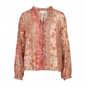 Beila patchwork blouse