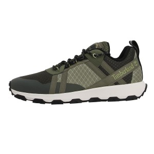 Winsor taril low lace up sneaker dk green mesh