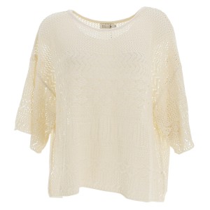 Knitted sweater ladies off white