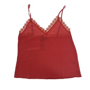 Woven camisole ladies coral