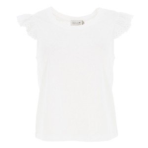 Knitted tee ladies offwhite