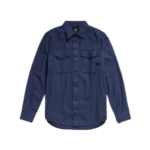 Marine slim shirt ls