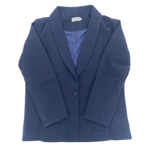 Woven jacket ladies dark navy