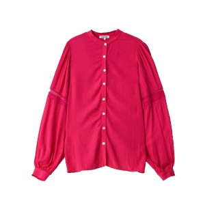 Lace-trim blouse