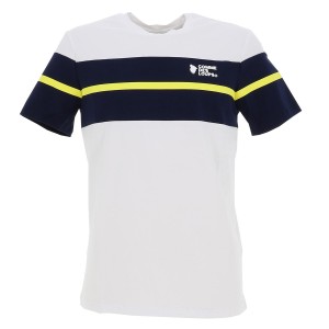 Wimbledon navy white yellow tee