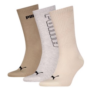 Puma unisex mesh logo crew sock 3p