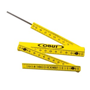 Metre a tirette jaune