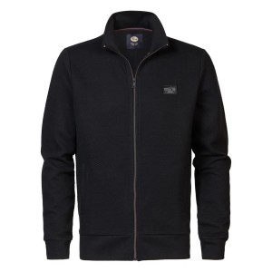Men sweater collar zip