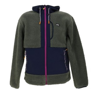 Pemberton zip fleece green spray dk blue