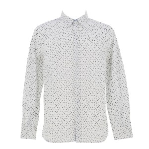 Chemise manches longues microprint