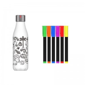 Bouteille creative color set dino