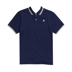 Dunda slim stripe polo ss