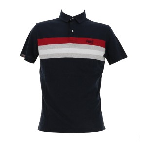 Lightweight stripe jersey polo nv