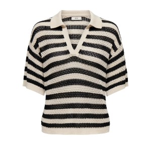 Jdytikka s/s collar pullover knt