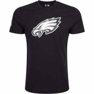 T-Shirt NFL Philadelphia Eagles New Era Logo Noir