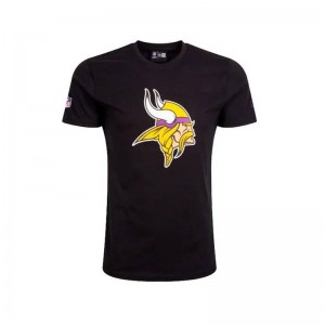 T-Shirt NFL Minnesota Vikings New Era Logo Noir