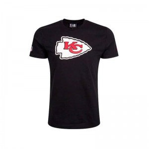 T-Shirt NFL Kansas City Chiefs New Era Logo Noir