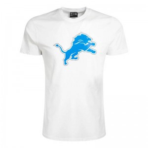 T-Shirt NFL Detroit Lions New Era Logo Blanc