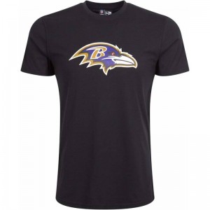 T-Shirt NFL Baltimore Ravens New Era Logo Noir