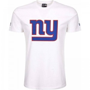 T-Shirt NFL New York Giants New Era Logo Blanc