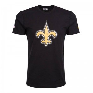 T-Shirt NFL New Orleans Saints New Era Logo Noir