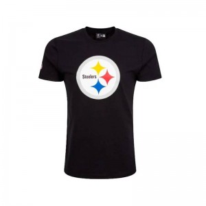 T-Shirt NFL Pittsburgh Steelers New Era Logo Noir