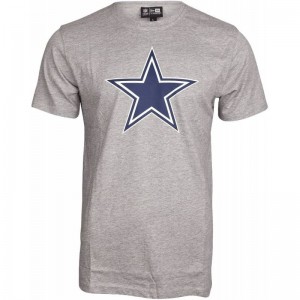 T-Shirt NFL Dallas Cowboys New Era Logo Gris