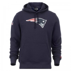 Sweat à Capuche NFL New England Patriots New Era bleu marine