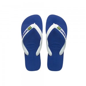 Tong Havaianas Hav Brasil Logo Marine Blue